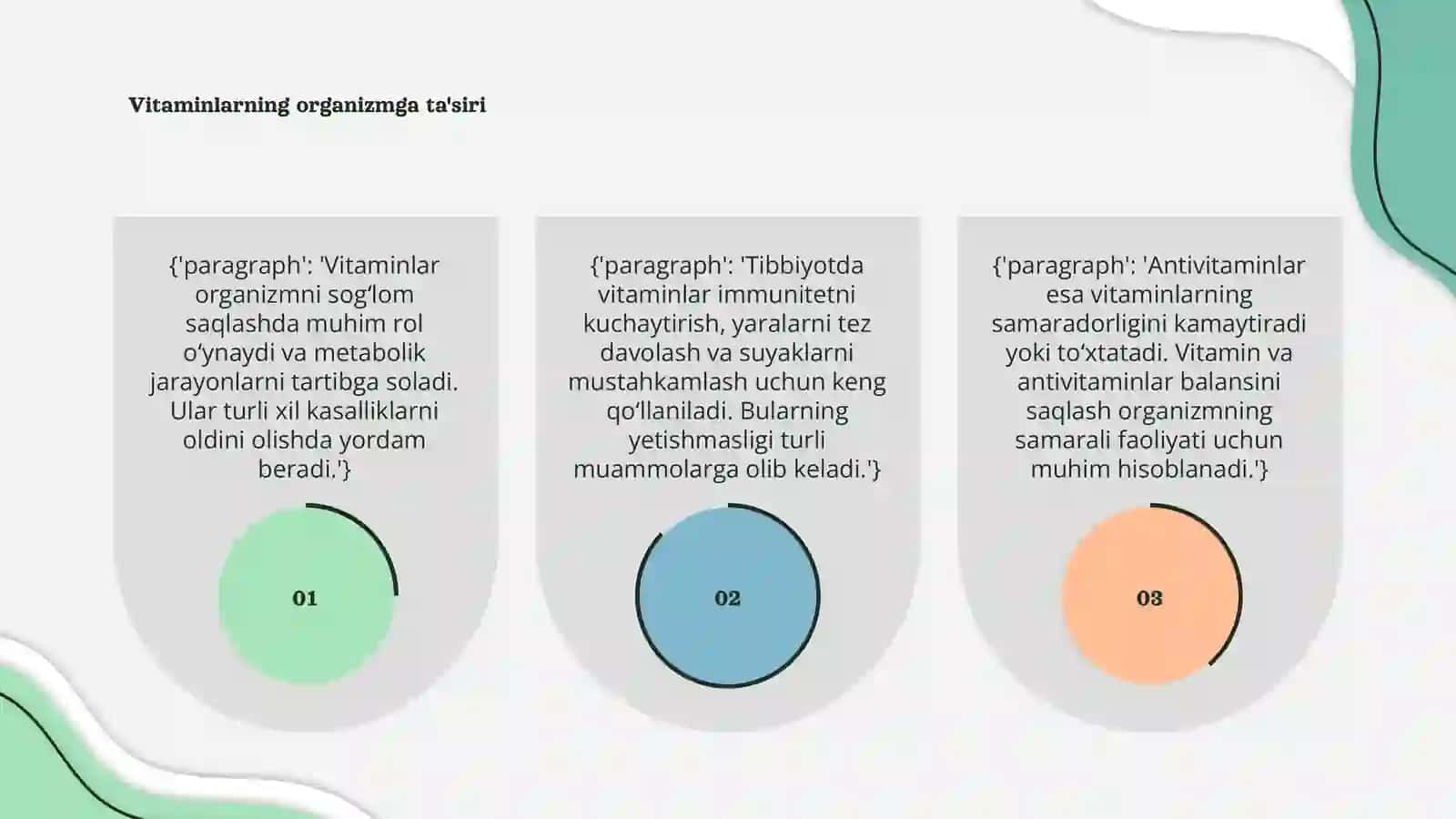 Vitaminlarni Tibbiyotda Qo‘llanishi va Antivitaminlar 3