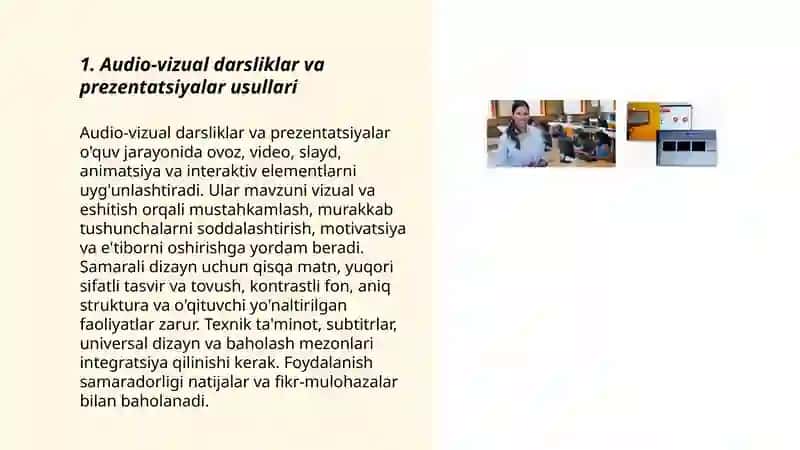 Multimediali oʻqitish usullari 3