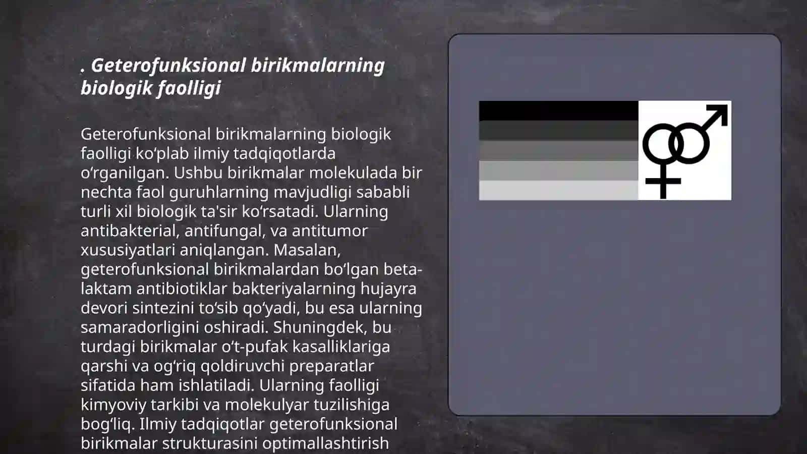 Poli- va geterofunksional birikmalar metabolitlar va dorivor moddalar sifatida 3