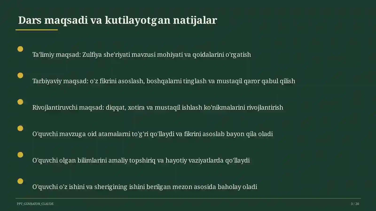 Zulfiya she'riyati (6-sinf) 3