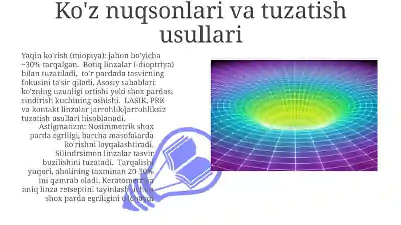 Optika asoslari va koʻzning optik sistemasi 3
