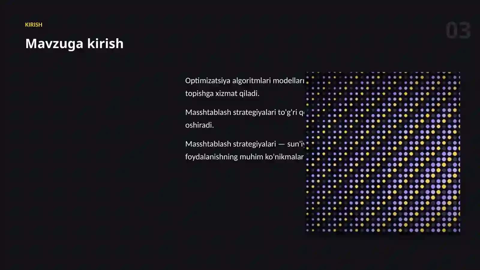 OPTIMIZATSIYA ALGORITMLARI 3