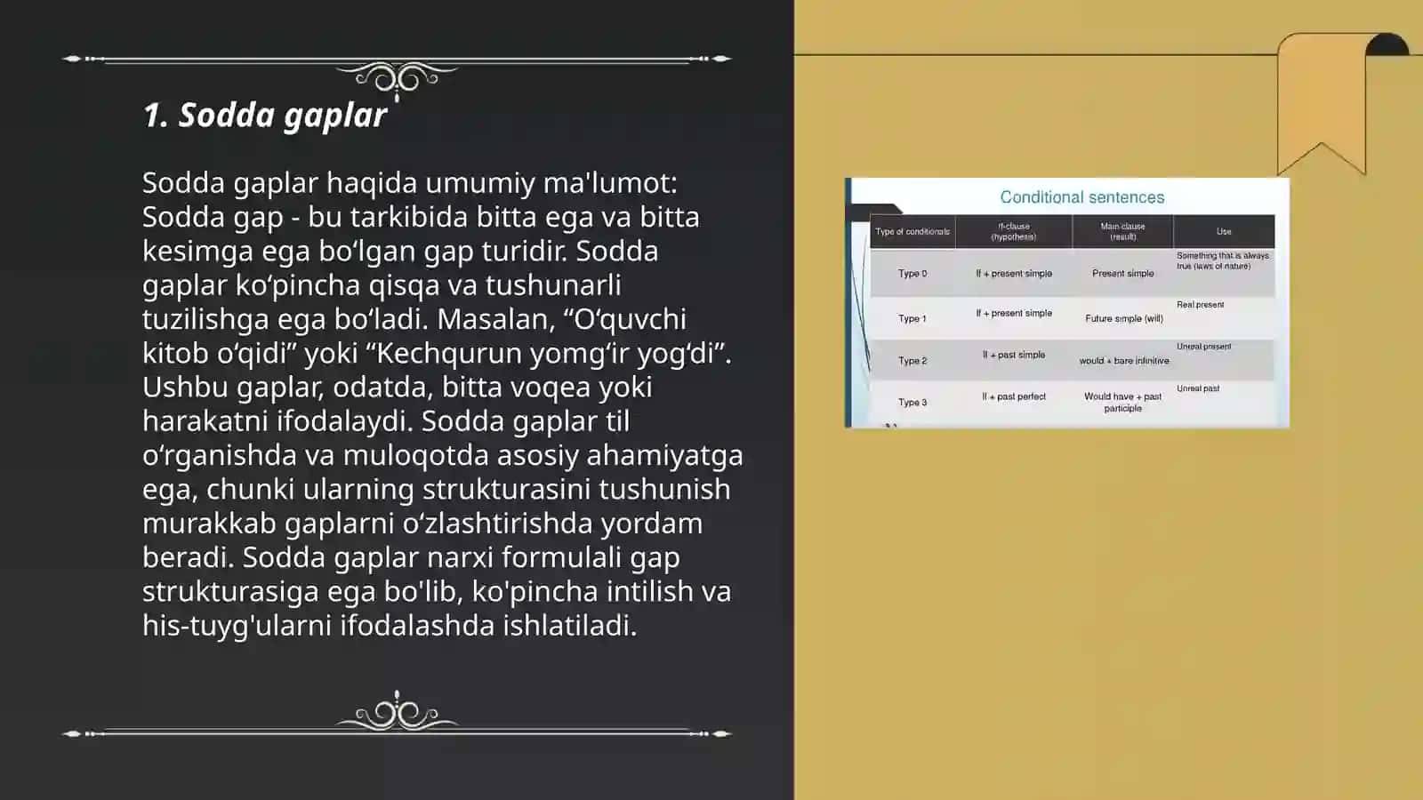 Sodda gaplar 3