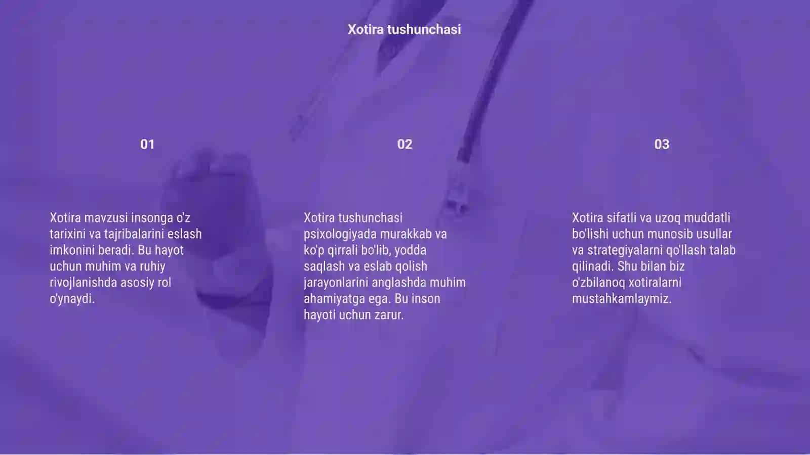 Xotira mavzusi 3