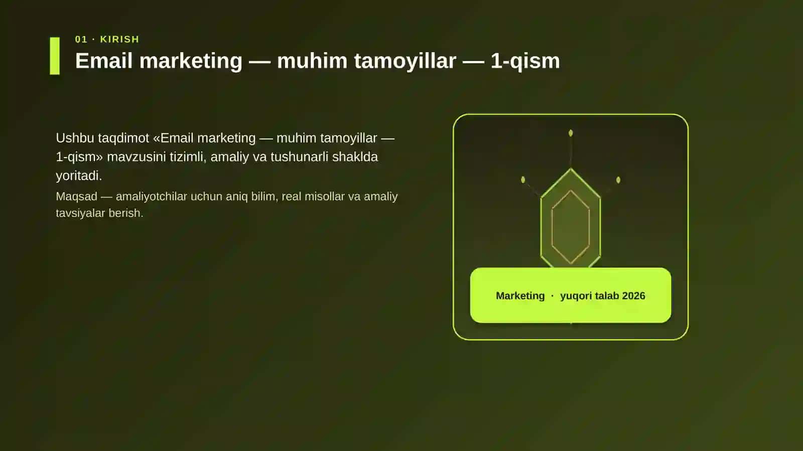 Email marketing — muhim tamoyillar — 1-qism 3