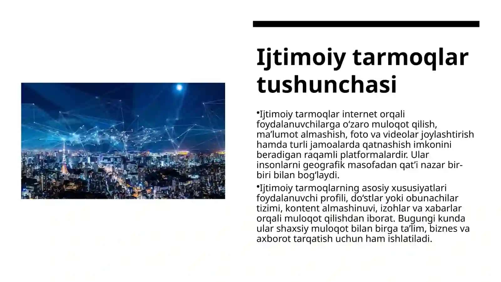 Ijtimoiy tarmoqlarning jamiyatga ta’siri | 20 slaydli prezentatsiya 3
