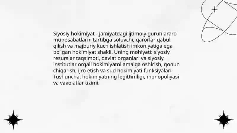 Siyosiy hokimiyat 3
