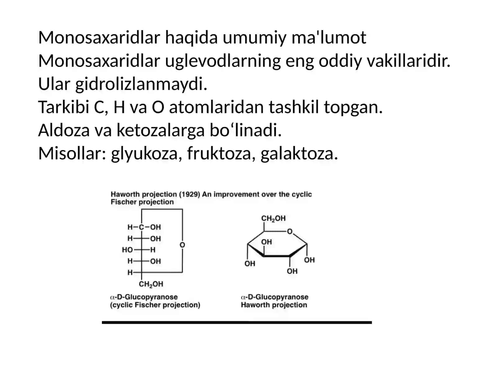 Monosaxaridlarning stereoizomeriyasi 3