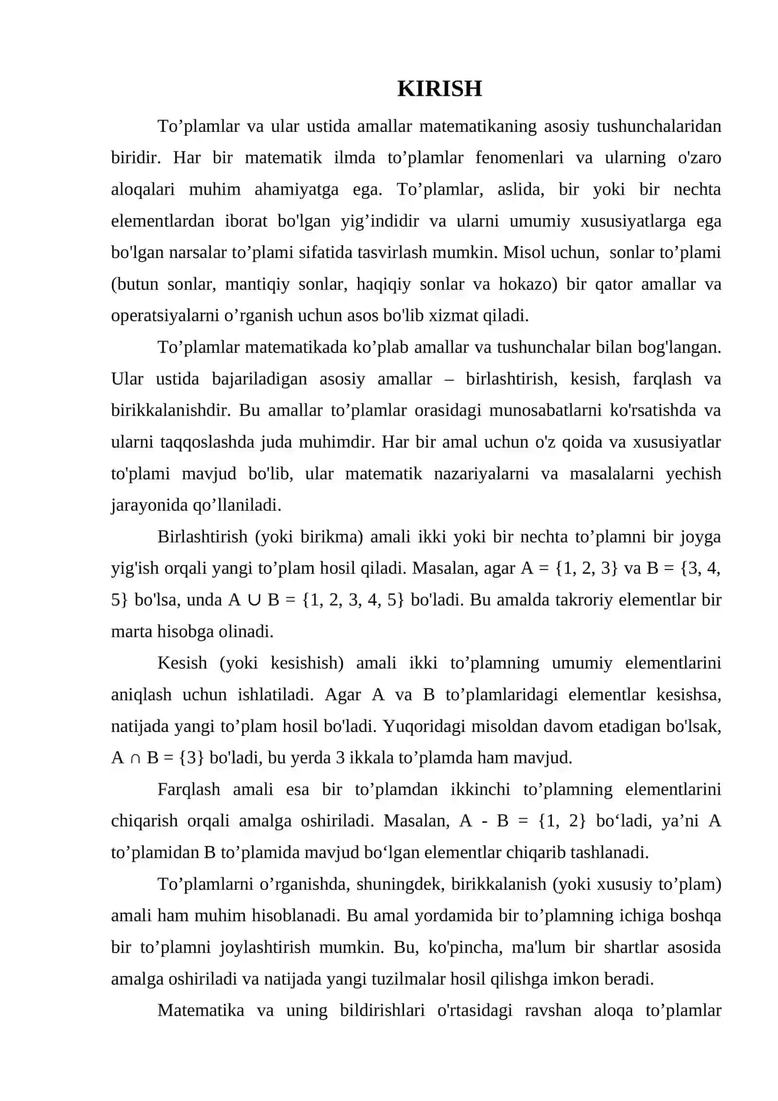 TO’PLAMLAR VA ULAR USTIDA AMALLAR 3