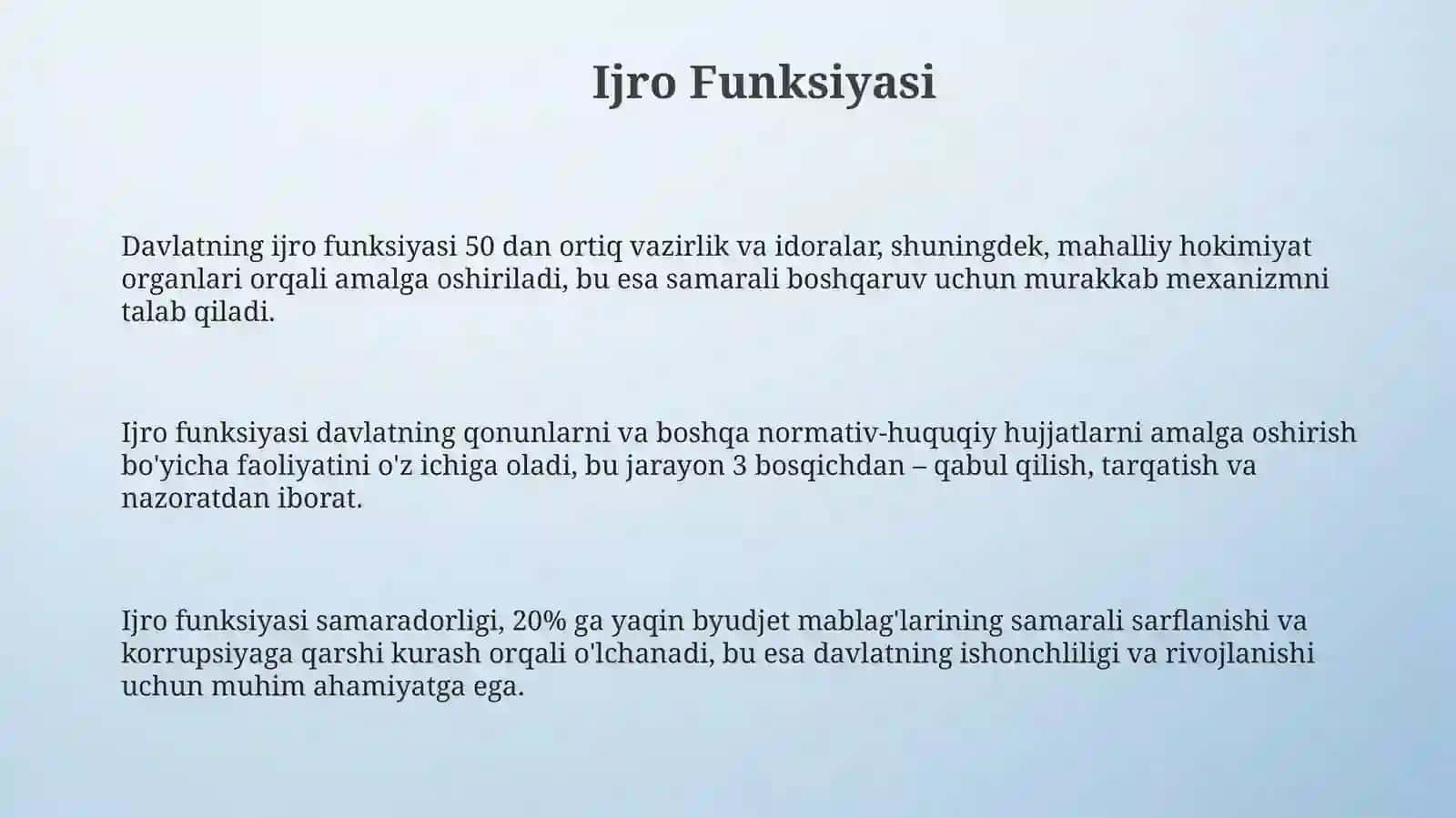 Davlatning tashkiloti sifatida funksiyalari va vazifalari 3