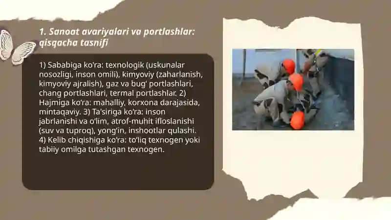 Texnogen ekalogik va ijtimoiy tusdagi favqulodda vaziyatlar va ularning qisqacha tasnifi 3