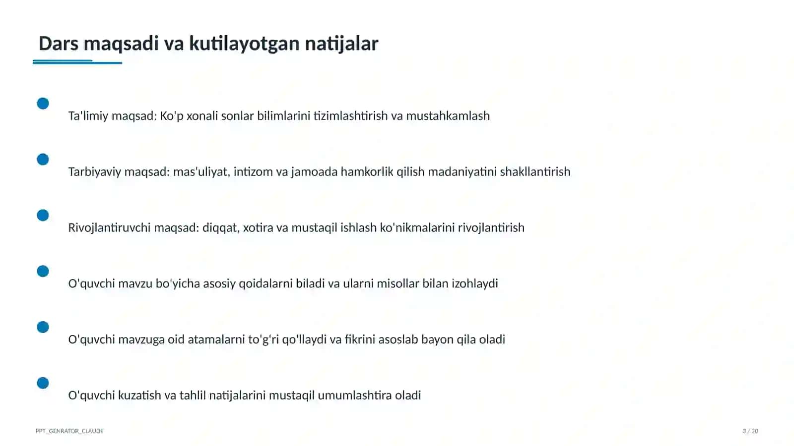 Ko'p xonali sonlar (4-sinf) 3