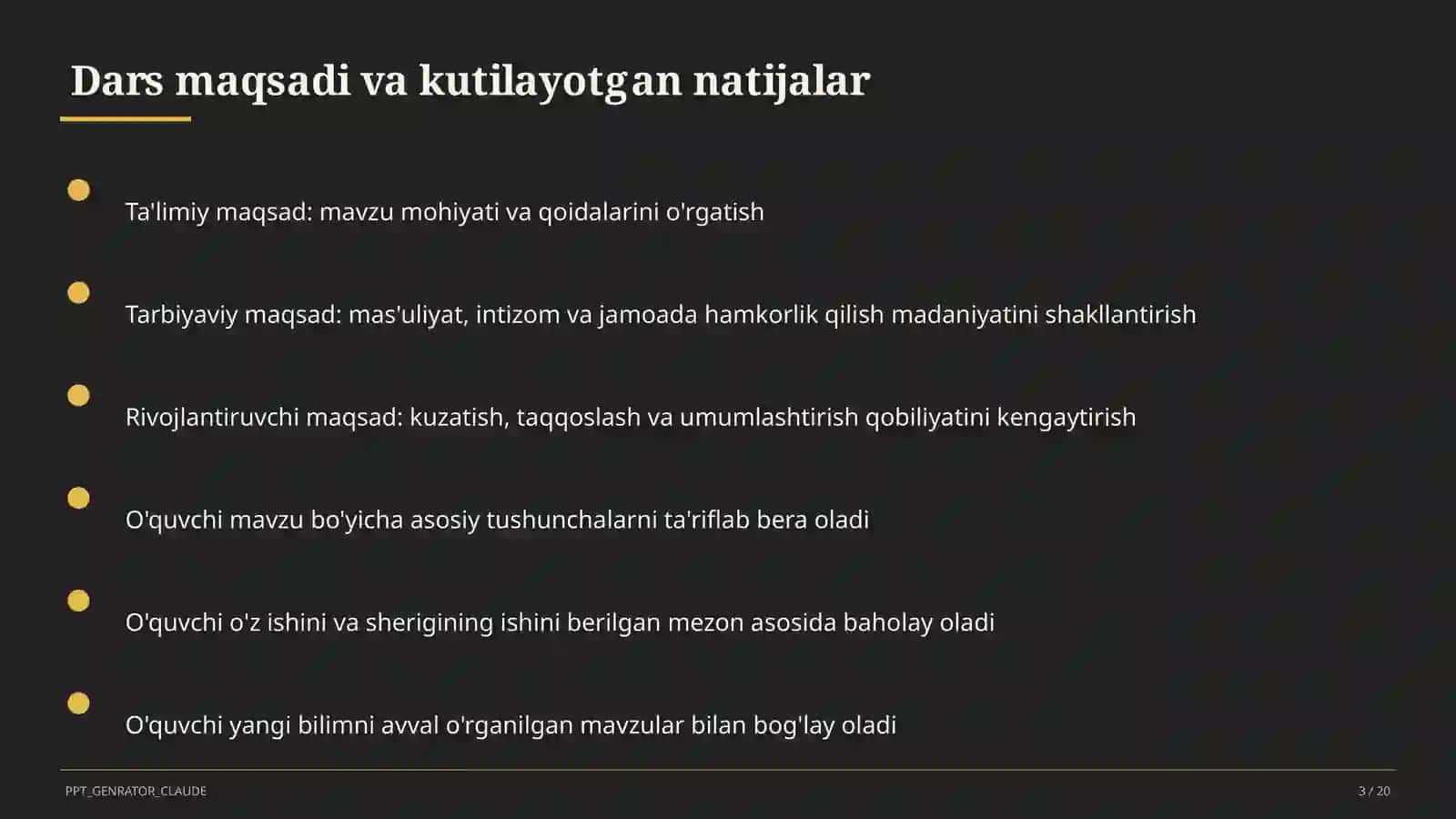 Belgi va harakat bildirgan so'zlar (2-sinf) 3