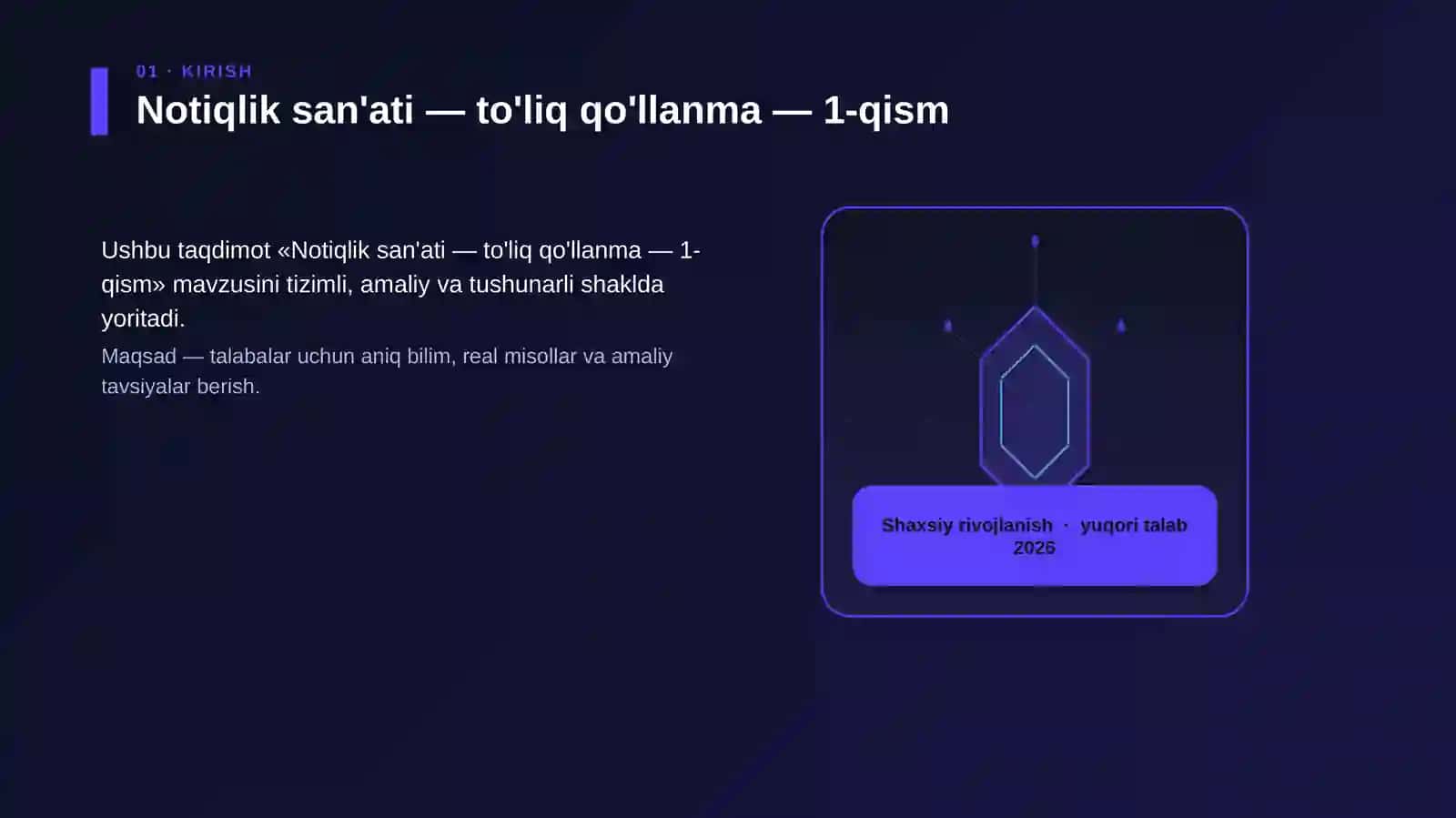Notiqlik san'ati — to'liq qo'llanma — 1-qism 3