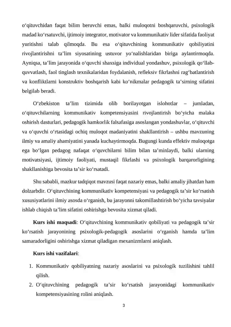 O'qituvchining kommunikativ qobiliyatida pedagogik ta'sir korsatish 3