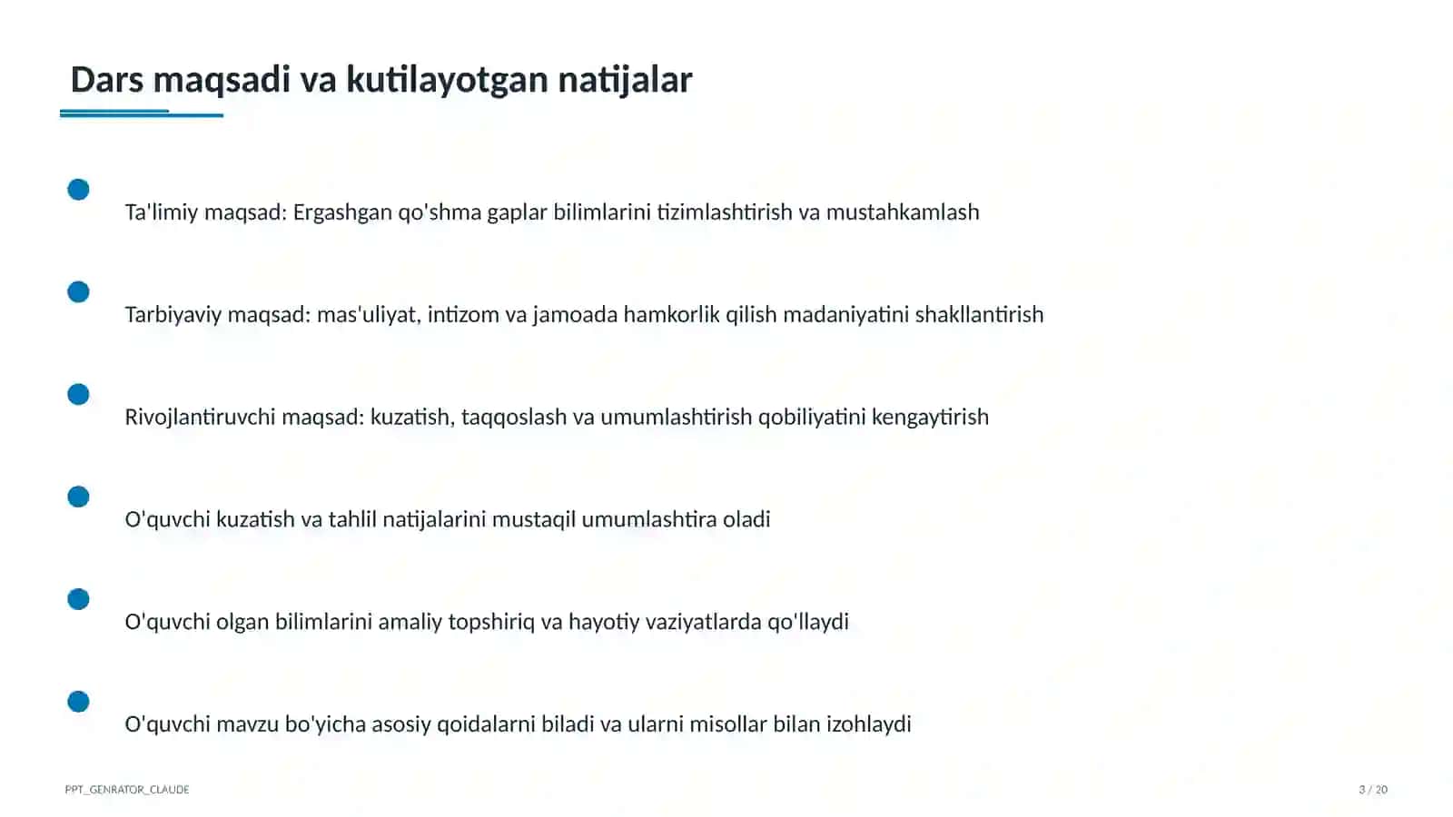 Ergashgan qo'shma gaplar (9-sinf) 3