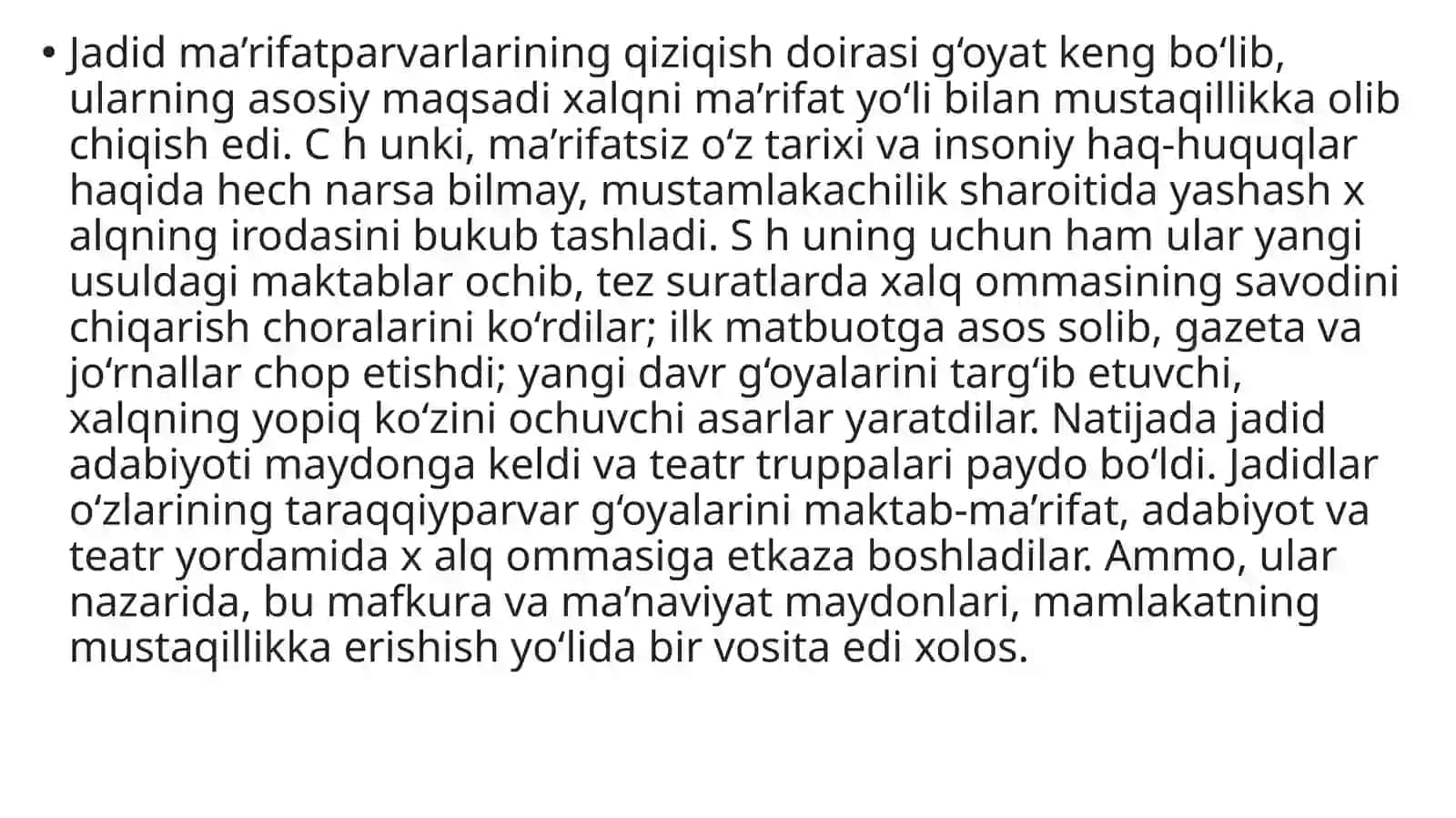 Jadidchilik milliy taraqqiyotu chun kun korash falsafasi 3