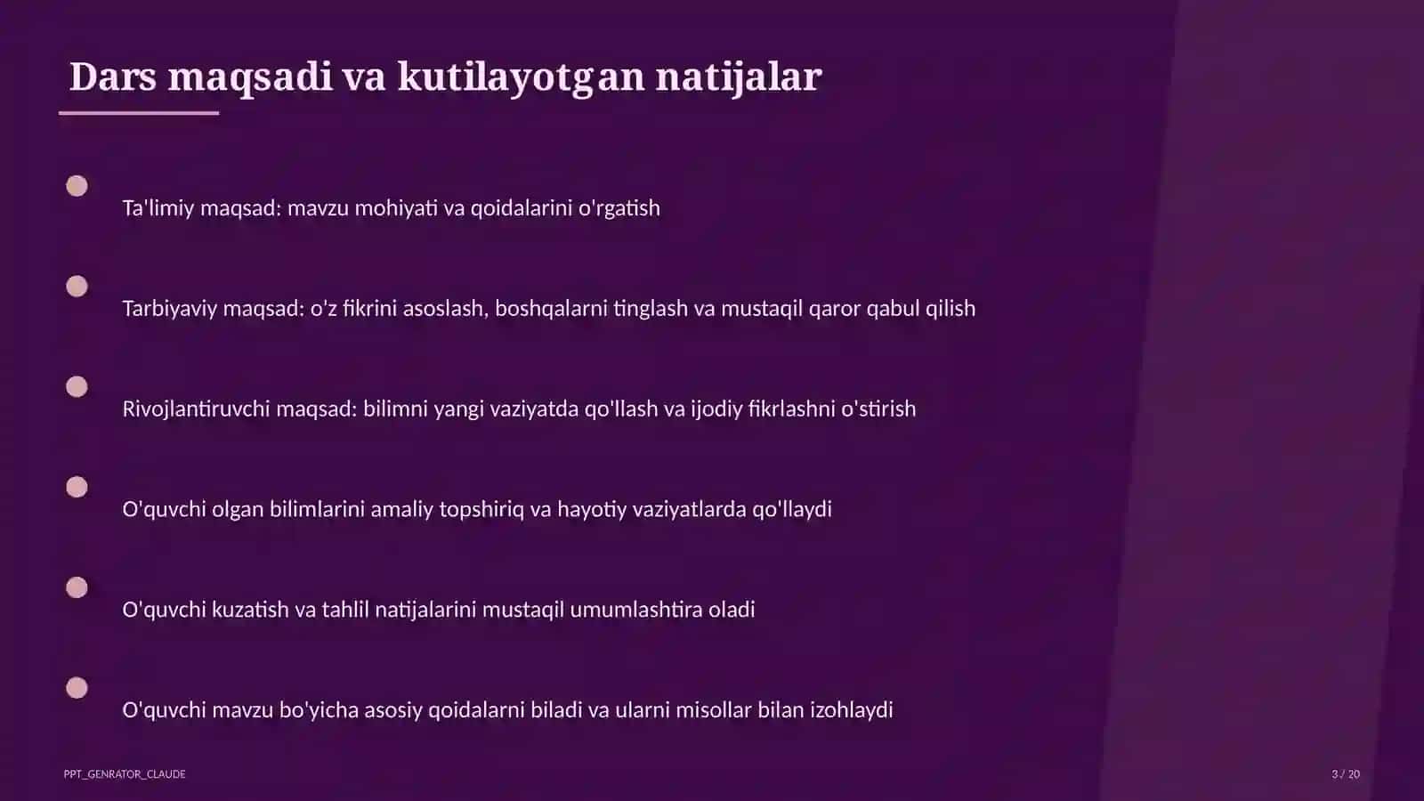 XX asrda O'zbekiston madaniyati va fani (10-sinf) 3