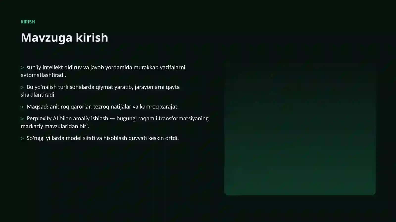 Perplexity AI bilan amaliy ishlash 3