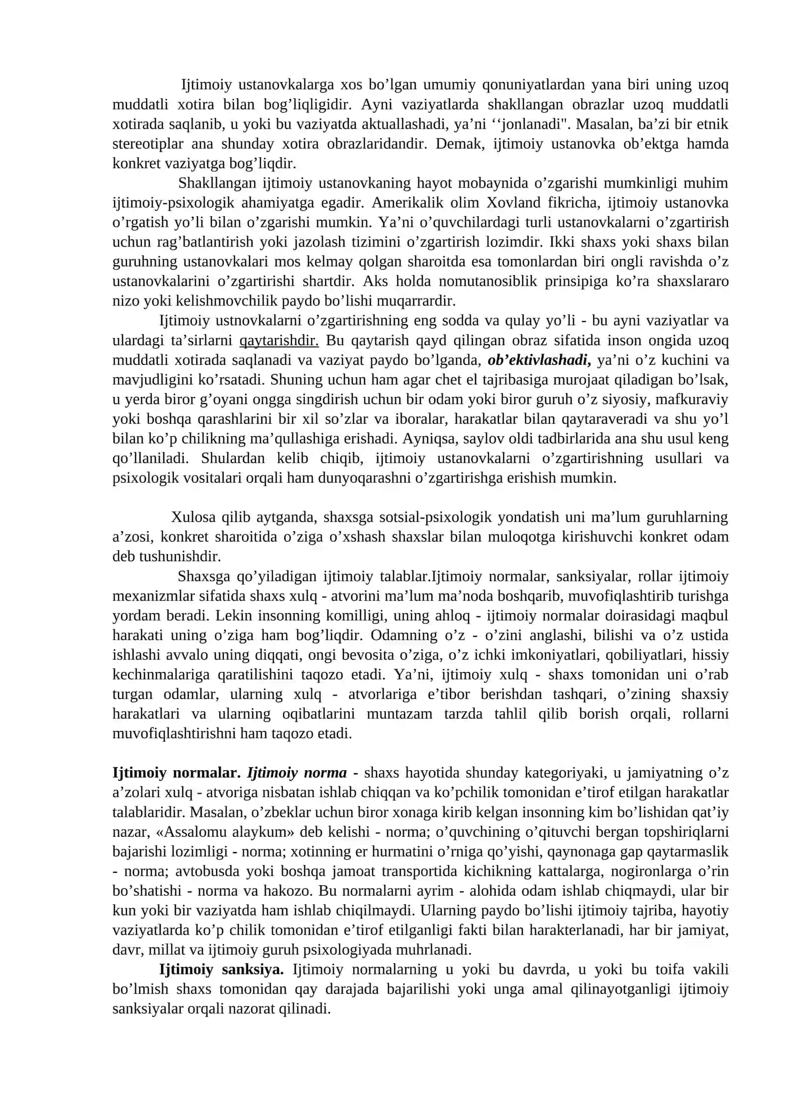 Shaxs ijtimoiylashuvi va ijtimoiy hulq-atvorni o‘rganish 3