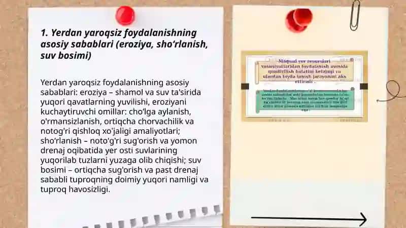 Yerdan yaroqsiz foydalanish va qayta baholash 3
