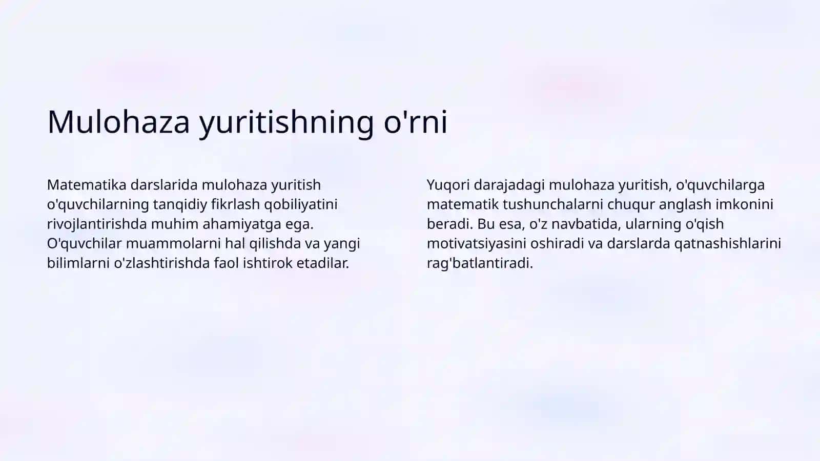 Matematika darslarida mulohaza yuritish metodikasi 3
