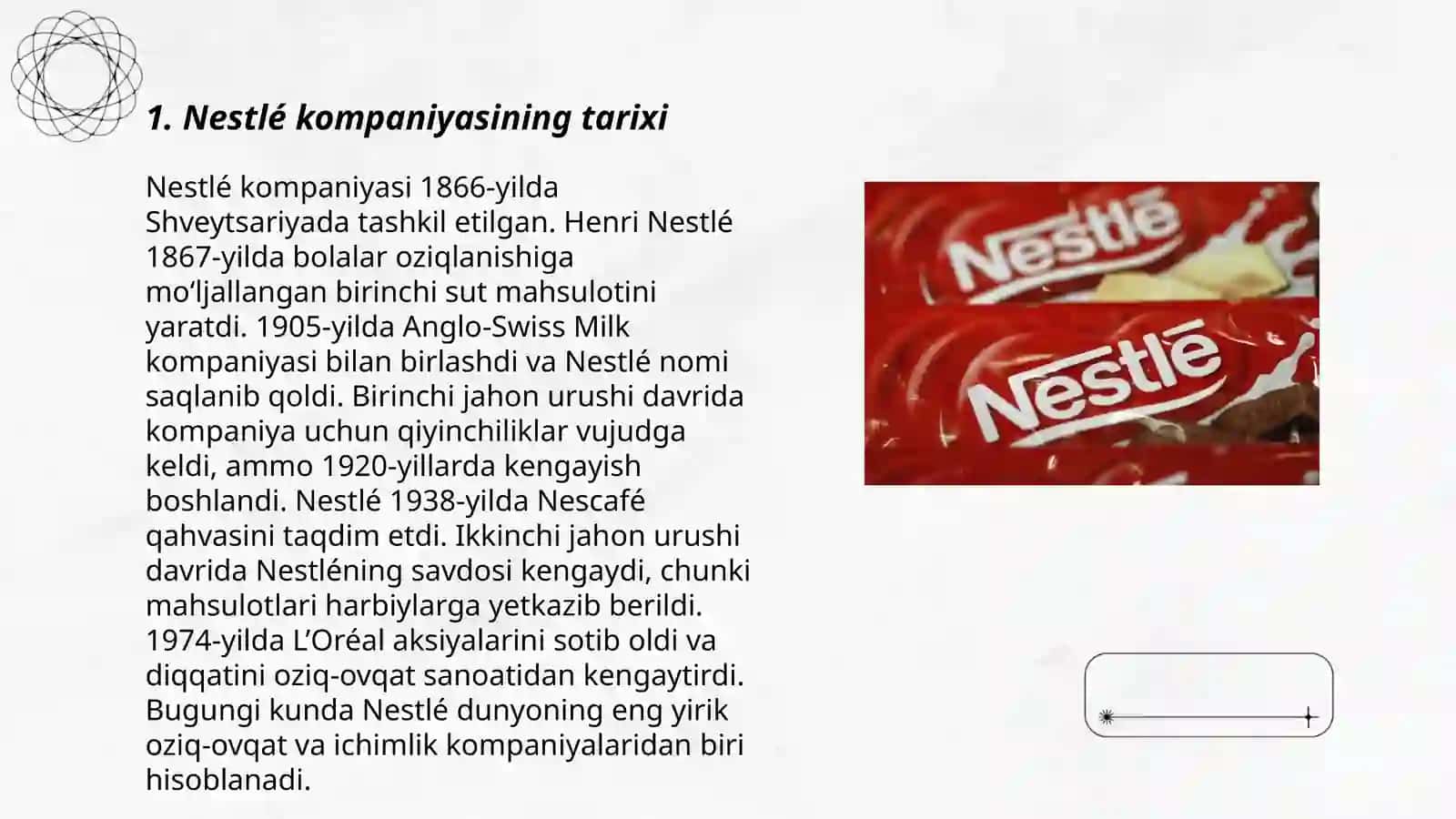 Nestlé kompaniyasining tarixi 3