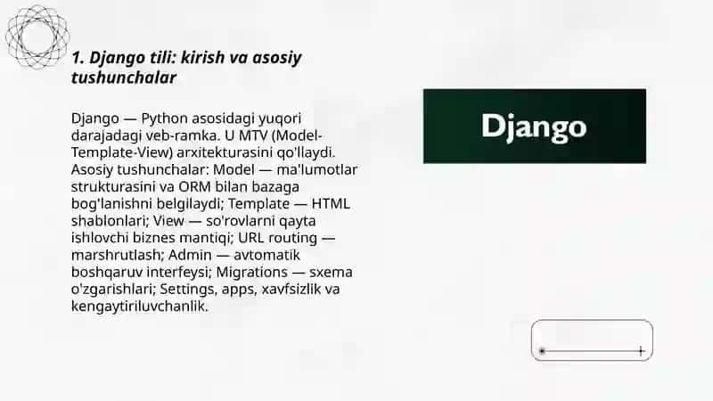 Django tili 3