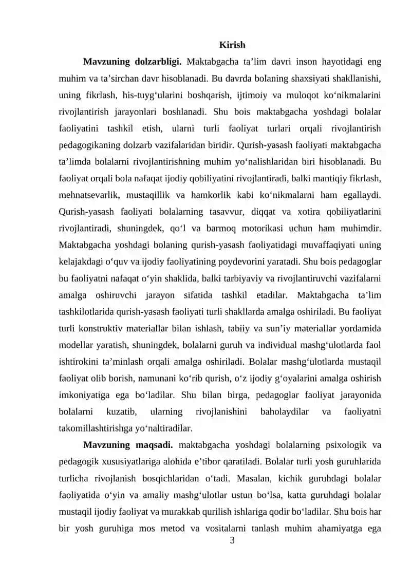 Tasviriy faoliyatga orgatish metodikasi fani 3