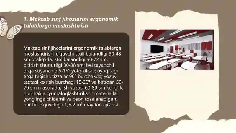 O‘quvchilar uchun Stul va Stollar dizayni 3