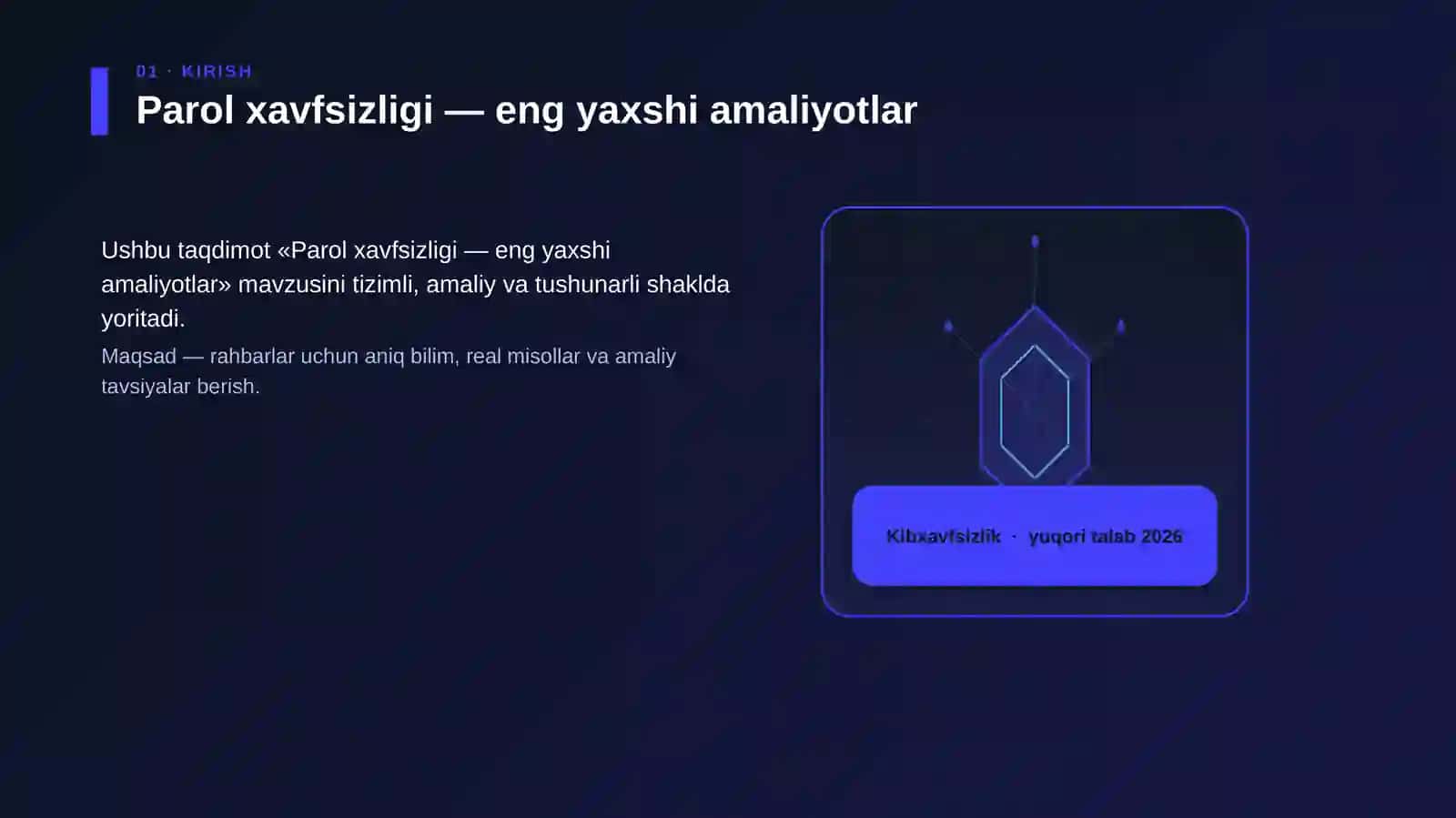 Parol xavfsizligi — eng yaxshi amaliyotlar 3