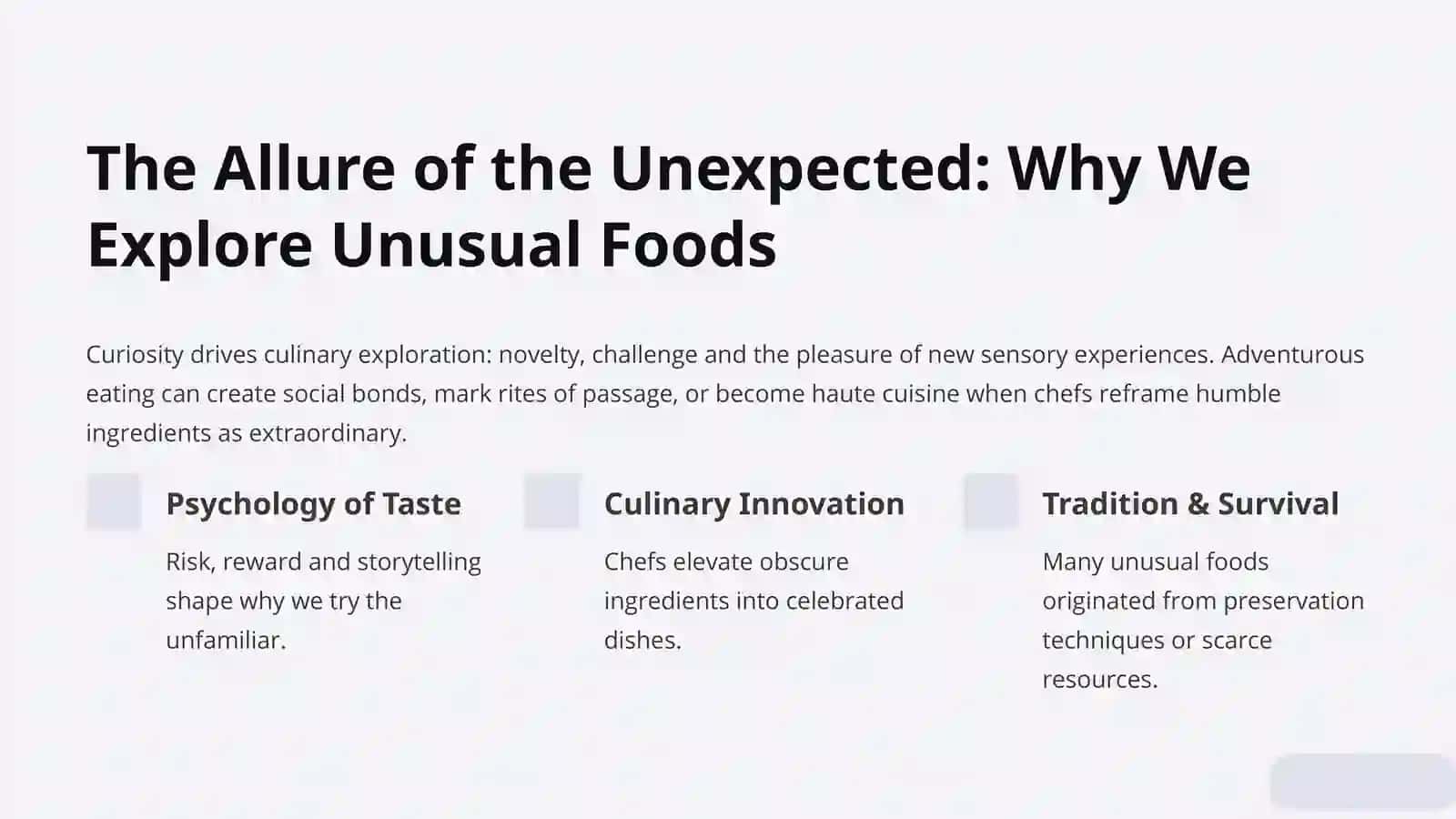 Unusual Foods 3