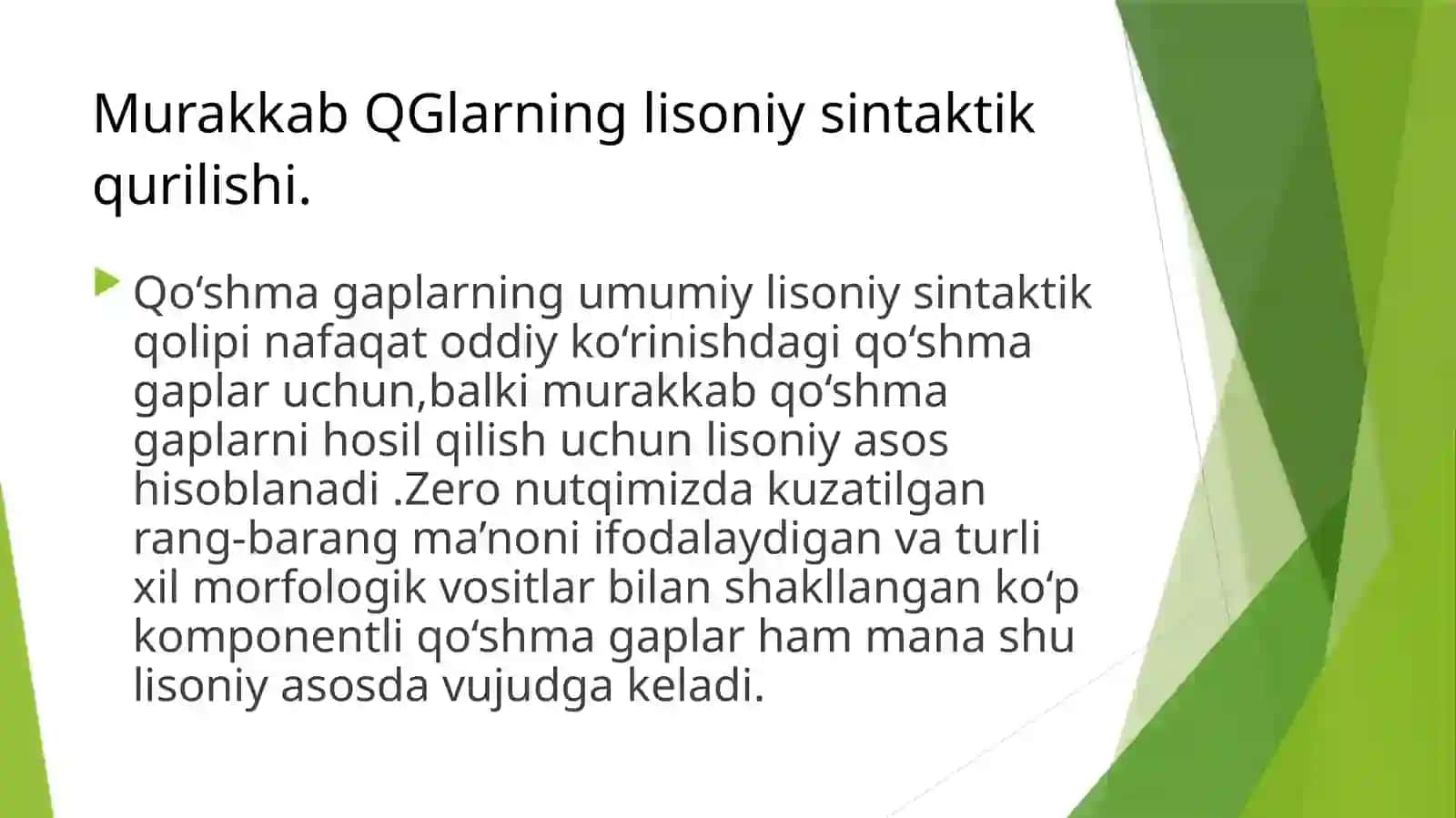 Murakkab qo‘shma gaplar 3