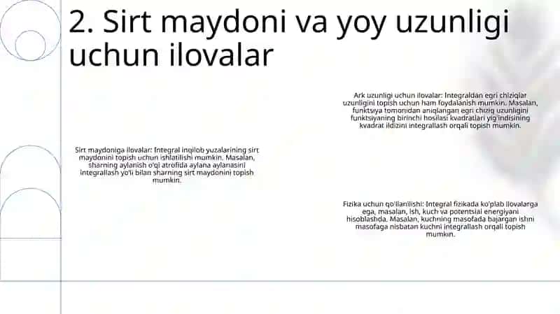 Aniq Integralning Geometriyaga Va Fizikaga Tatbiqlari 3