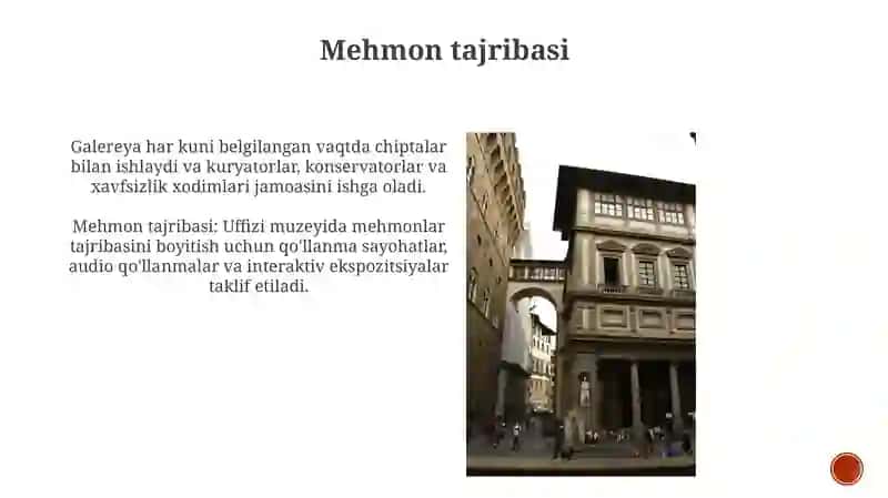 Uffitsi muzeyi faoliyati 3
