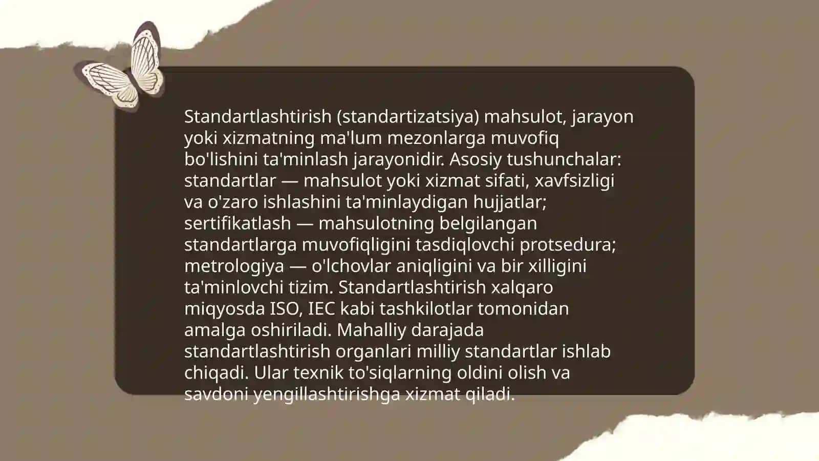 Standartlashtirish va kodlash tizimini ishlash prinsipi va afzaliklari 3