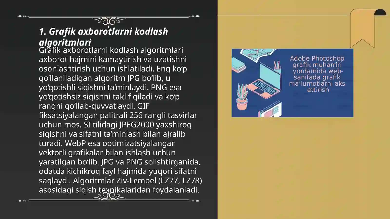 Grafik axborotlarni kodlash 3