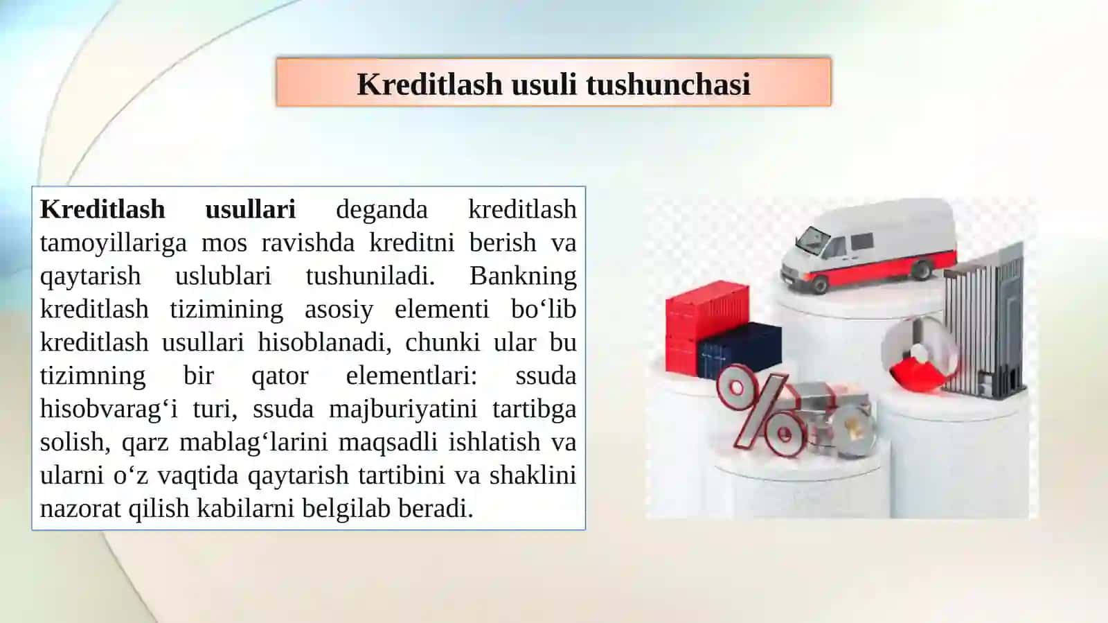 Kreditlash usullari 3