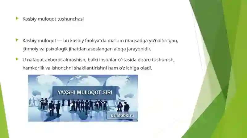 Kasbiy Muloqat 3