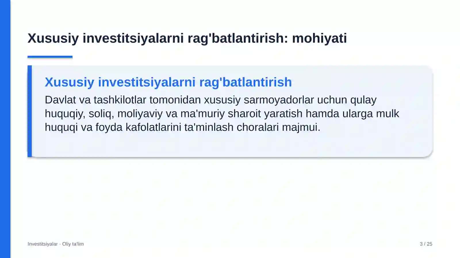 onkologiya markazlarida xususiy investitsiyalarni rag'batlantirish 2134 3