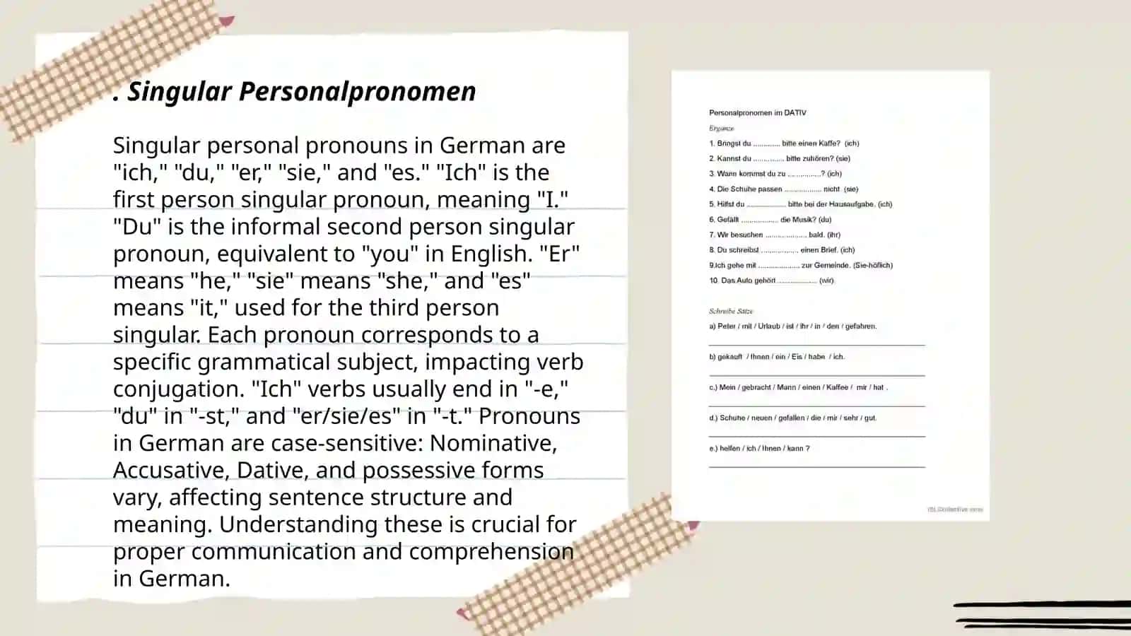 Personalpronomen 3