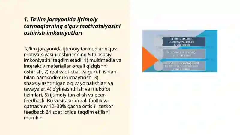 Ta'limda ijtimoiy tarmoqlardan foydalanish imkoniyatlari va xavflari 3