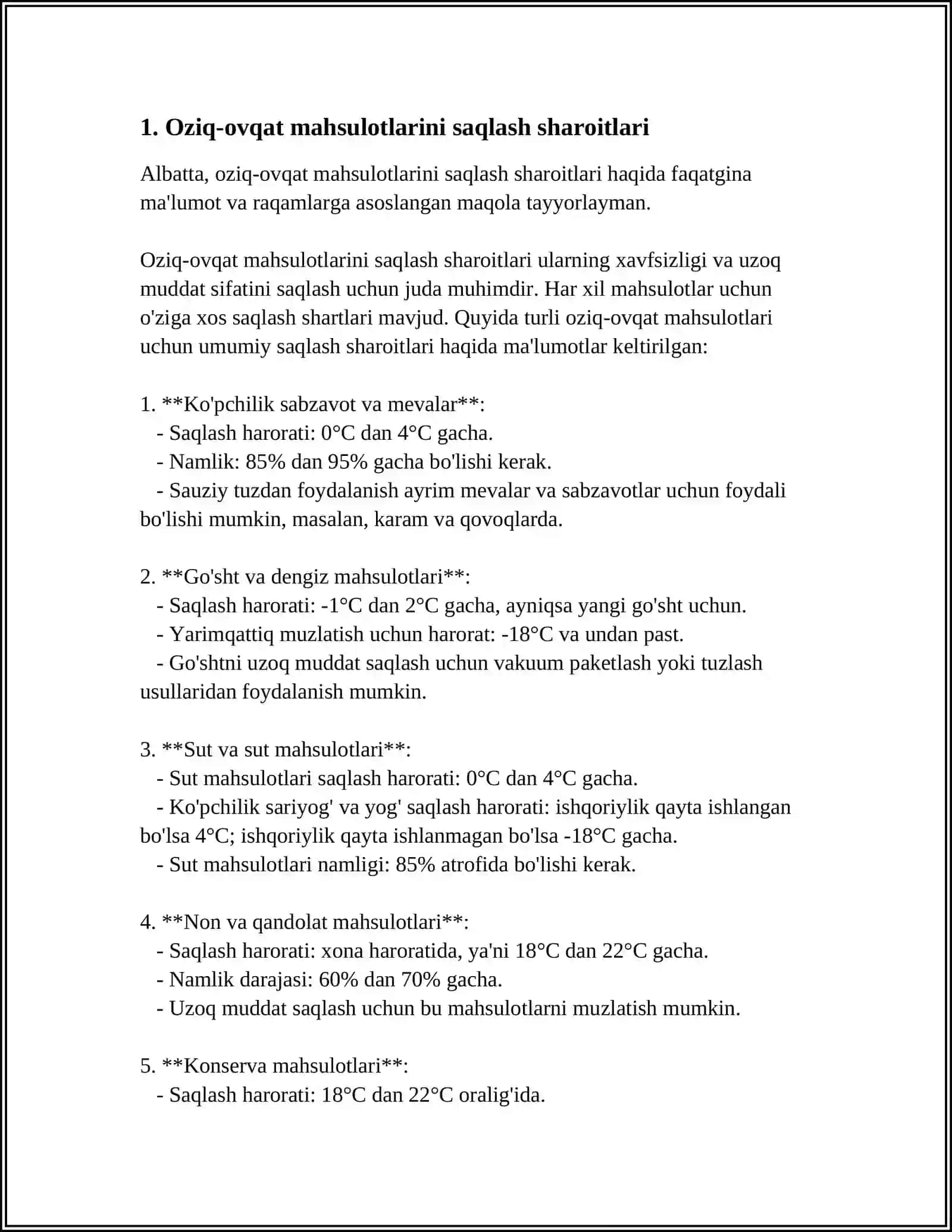 TAYYORLANGAN MAHSULOTLARNI REALIZATSIYA QILISHGA QOYILADIGAN SANITARIYA TALABLARI 3