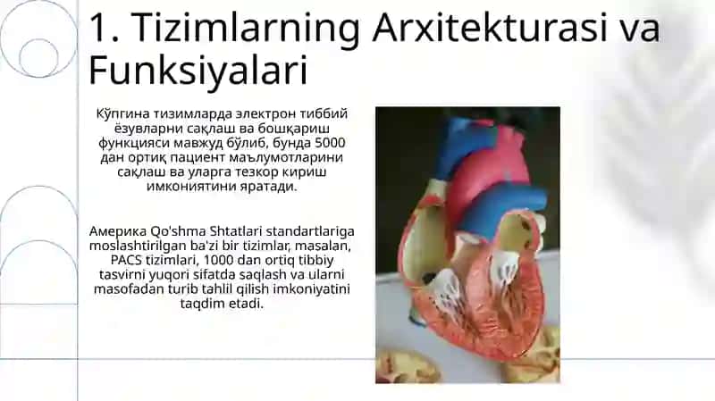 Tibbiyot axborot kommunikatsiya tizimlari va dasturiy taʼminoti 3