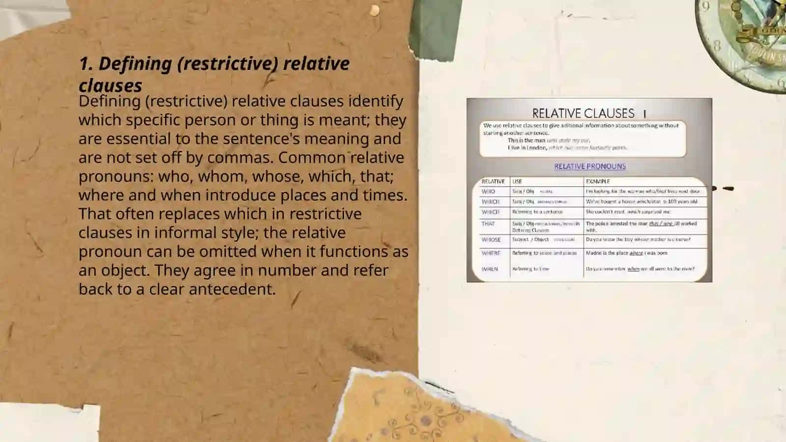 Relative clauses 3
