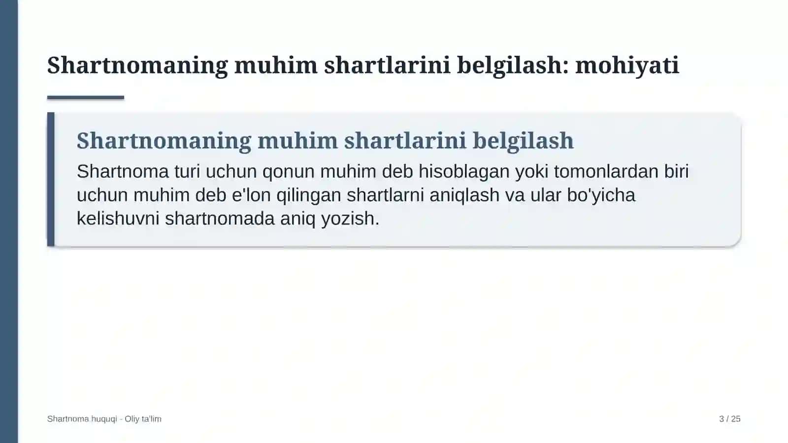 xo'jalik mollari do'konlarida shartnomaning muhim shartlarini belgilash 6652 3