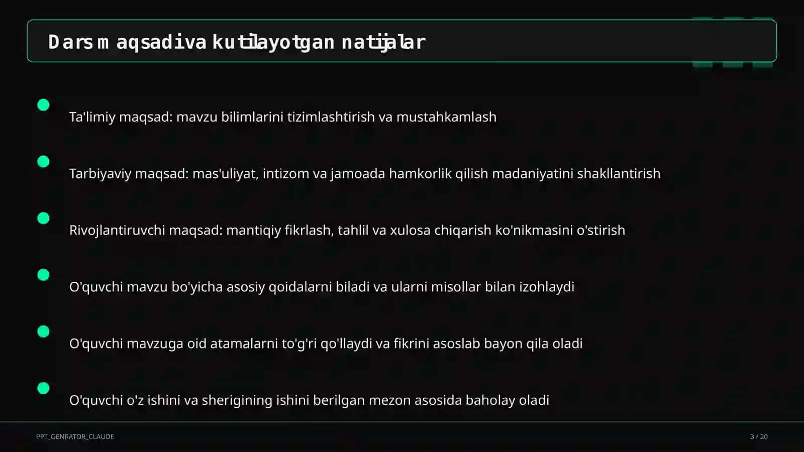 Funksional savodxonlikni rivojlantirish 3