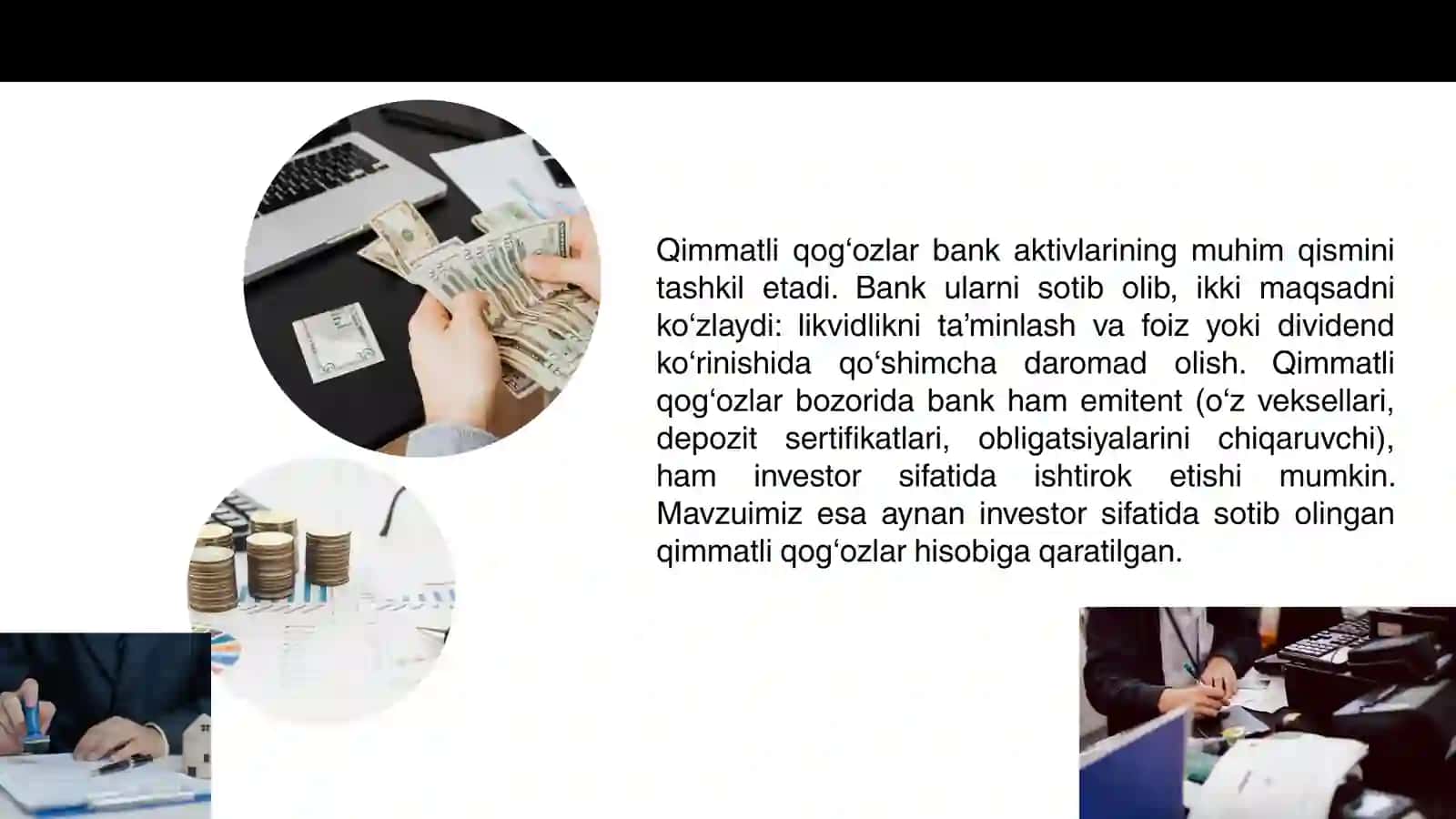 Bank tomonidan sotib olingan qimmatli gog'ozlar hisobi 3