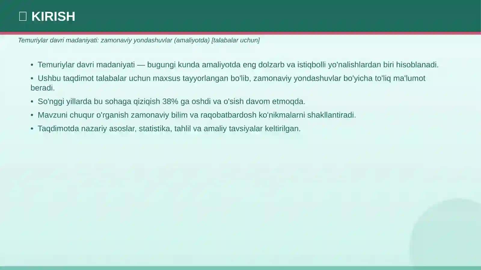 TEMURIYLAR DAVRI MADANIYATI 3
