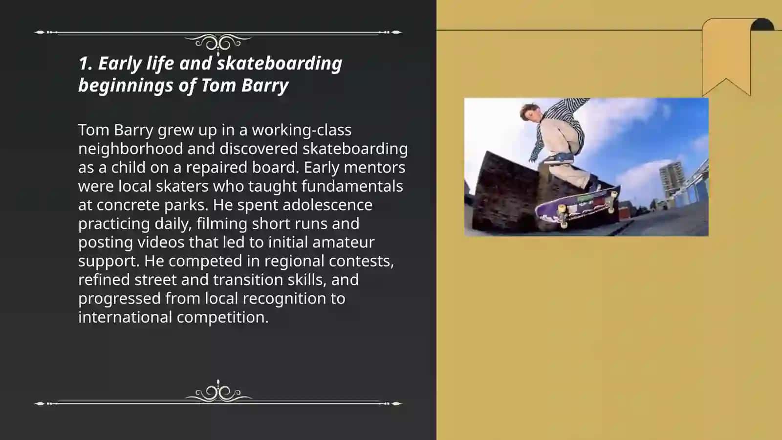 Tom Barry - international skateboarder 3